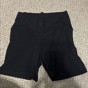aerie High-Rise Black Bike Shorts